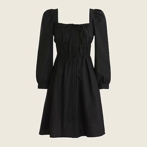 J crew cinched-waist cotton poplin dress